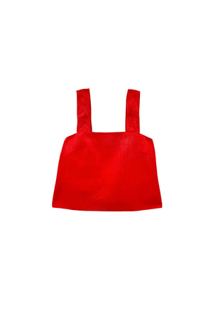 The Slim Top - Red Moiré