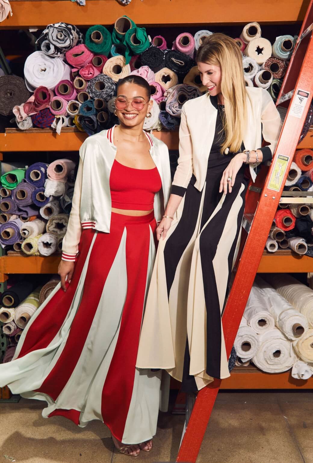 Buru x India The Sloane Square Skirt - Black and Ivory