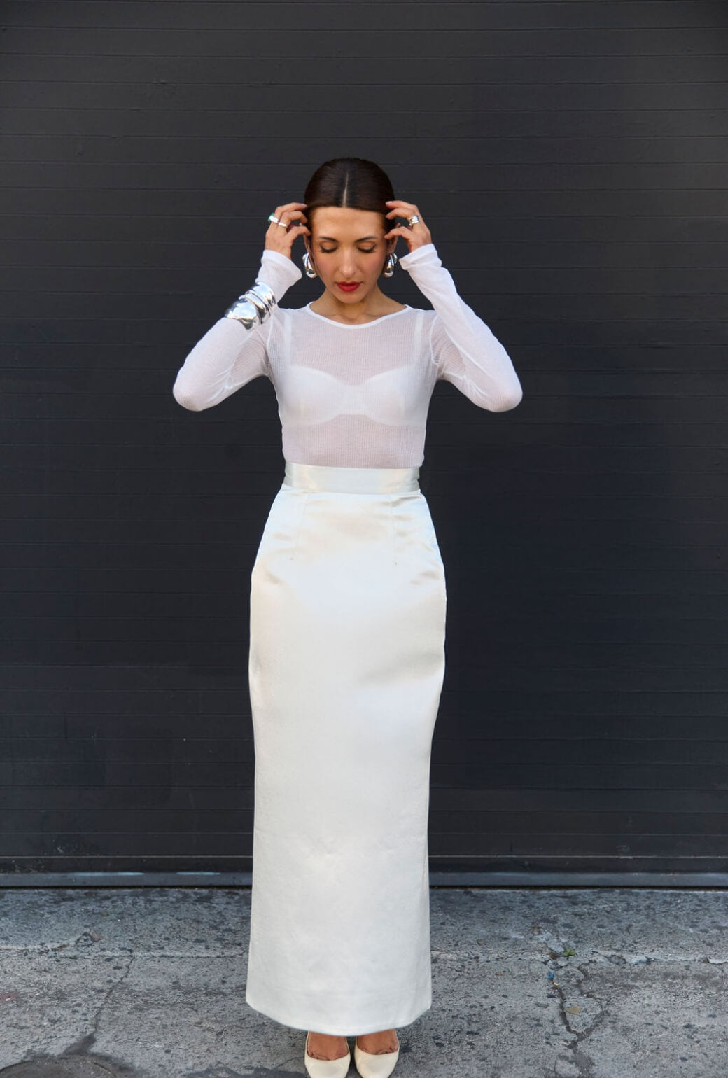 Buru x India The South Ken Skirt - Ivory