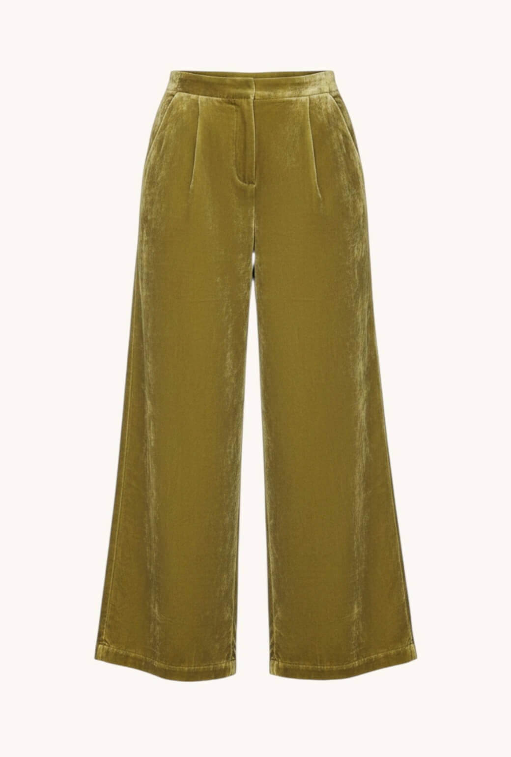 The Spencer Pant - Chartreuse Velvet