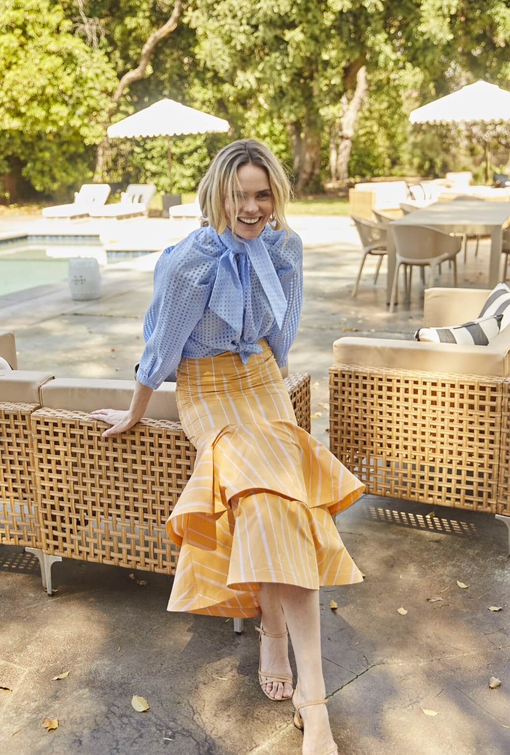 The Trumpet Teagan - Clementine Stripe