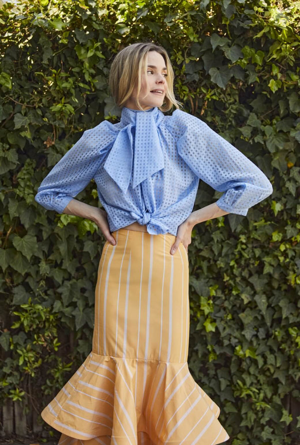The Trumpet Teagan - Clementine Stripe