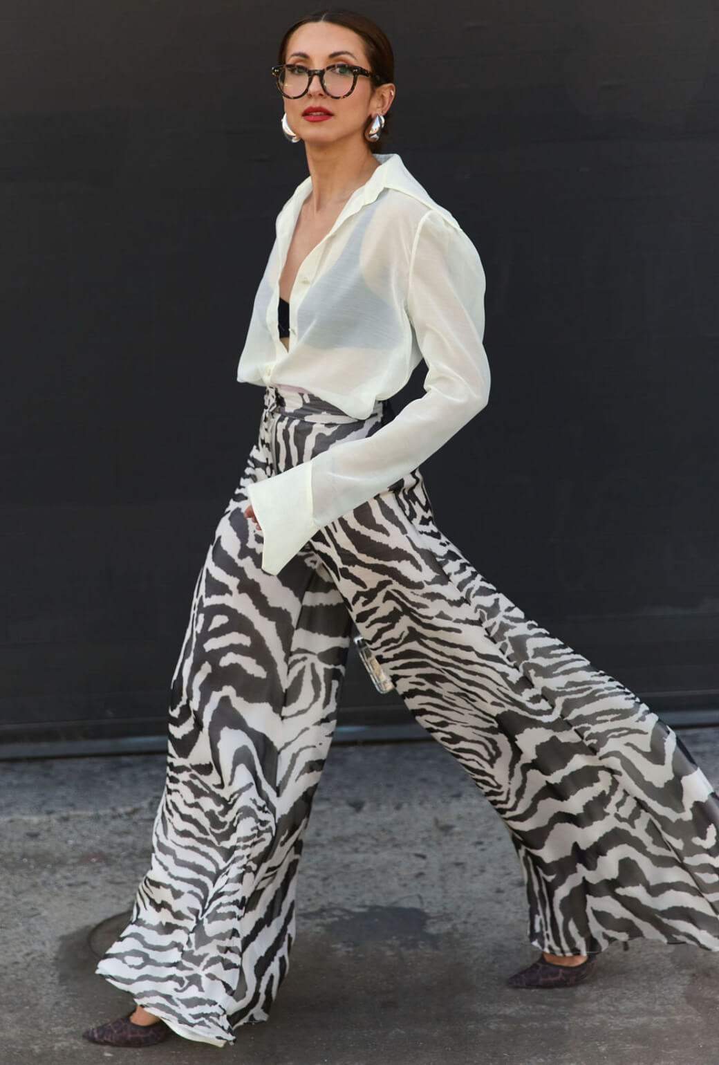 Buru x India The Wendy Darling Wide Leg - Zebra