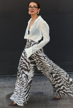 Buru x India Wendy Darling Wide Leg Zebra