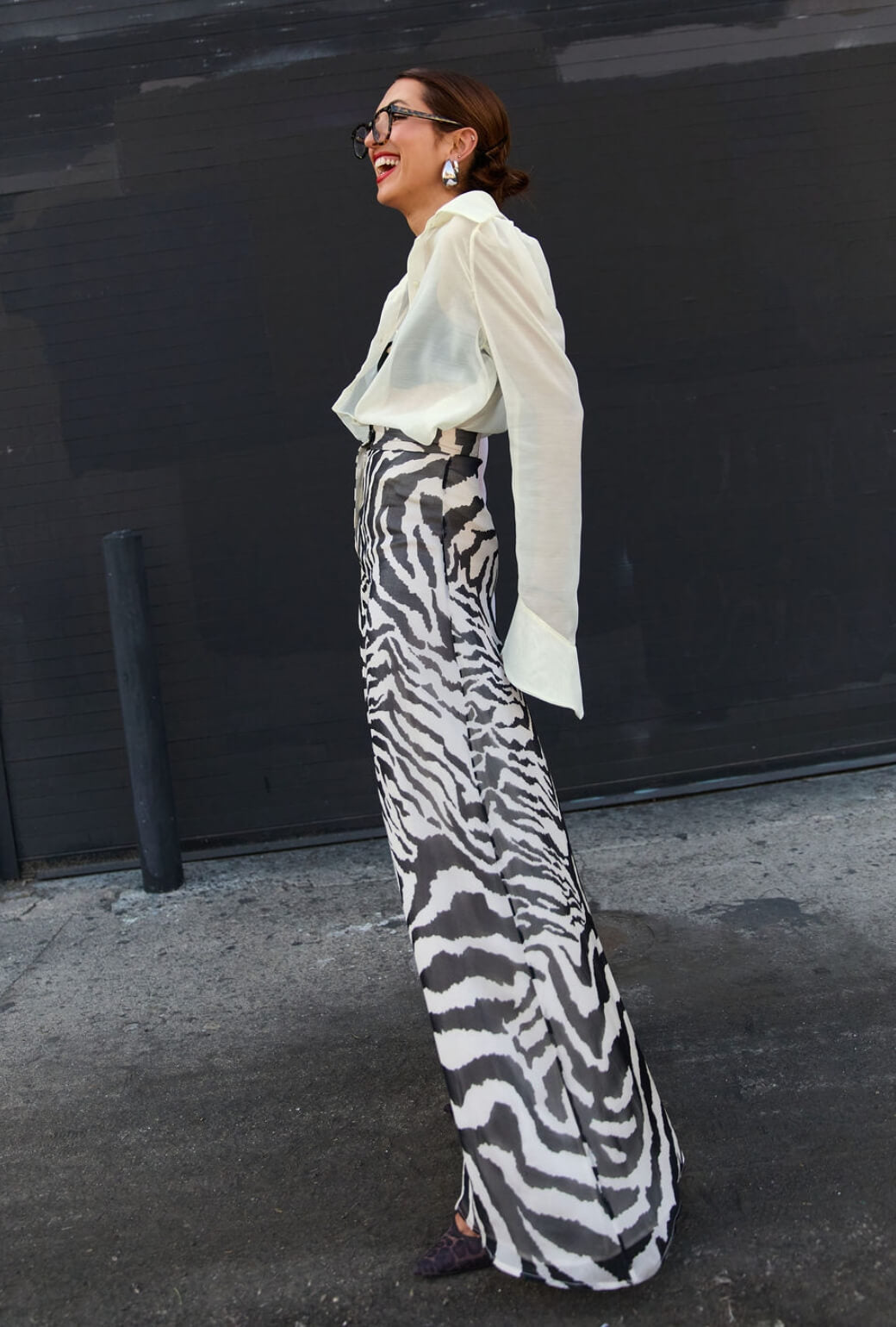 Buru x India The Wendy Darling Wide Leg - Zebra