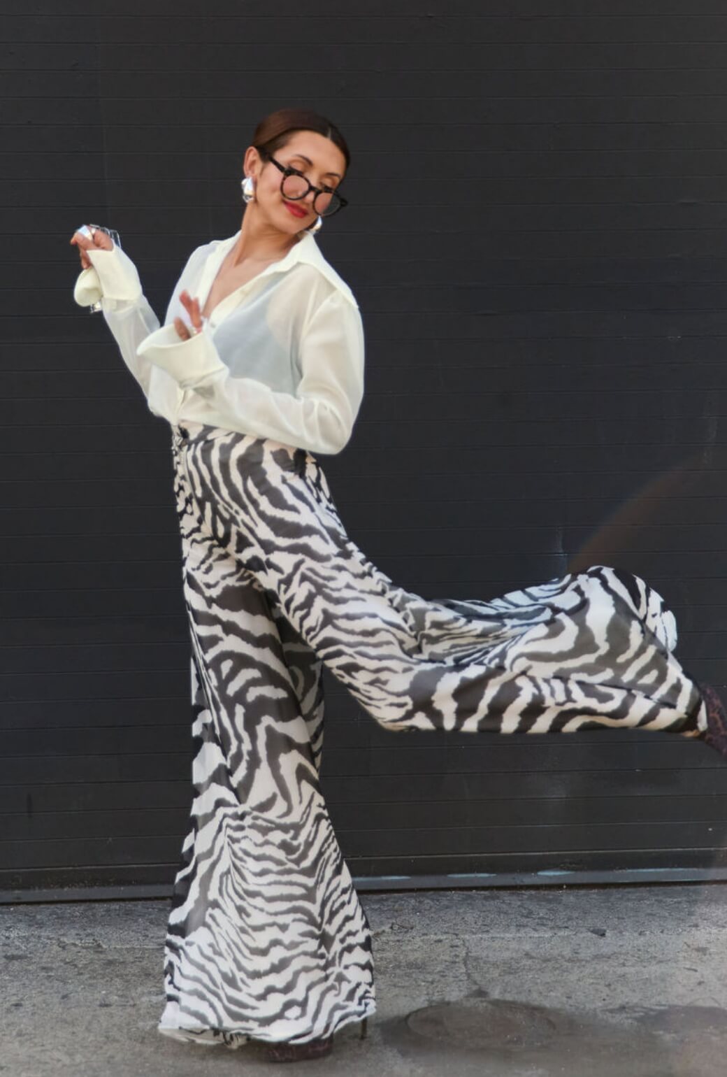 Buru x India The Wendy Darling Wide Leg - Zebra