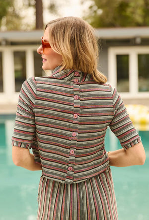 Twiggy Top - 70's Stripe