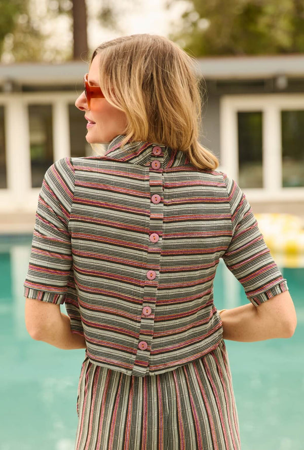 Twiggy Top - 70's Stripe