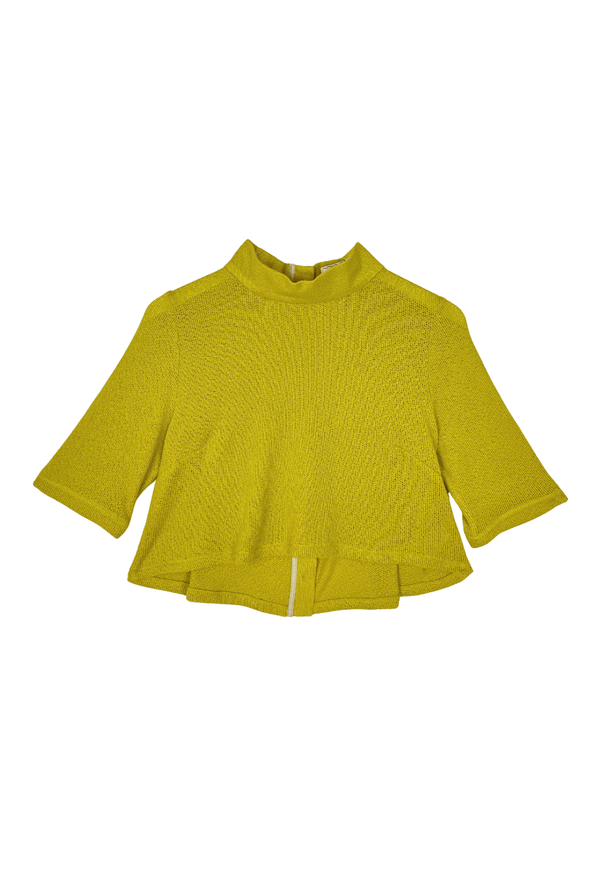 SAMPLE - Twiggy Top - Chartreuse Knit