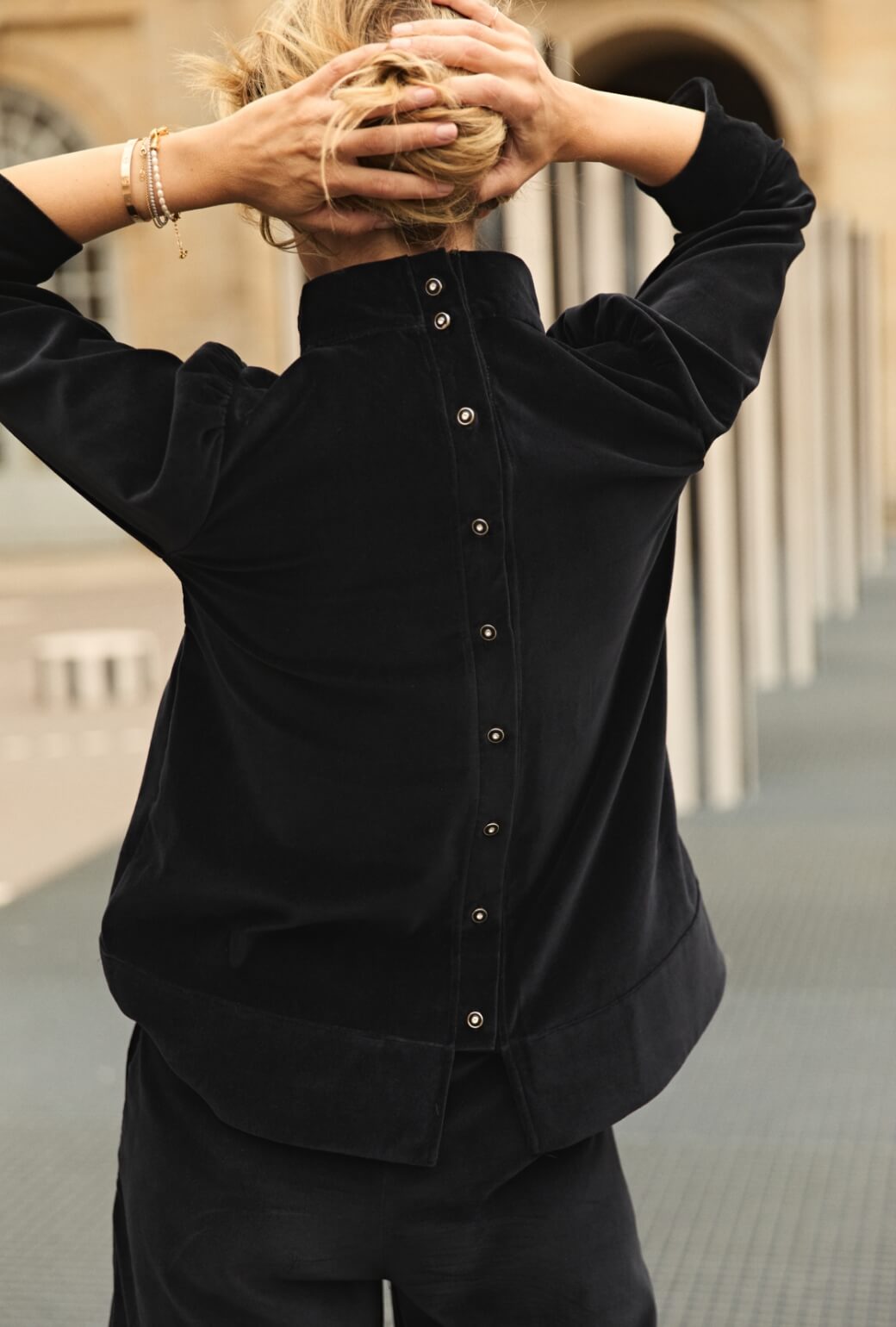 Buru x Anna Kloots Twiggy Tunic - Black Velvet