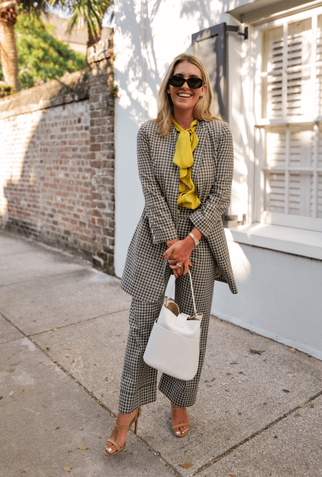 SAMPLE Buru x Megan Stokes Walking Coat - Olive Windowpane