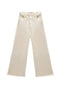 Wide Leg Jeans - Ivory