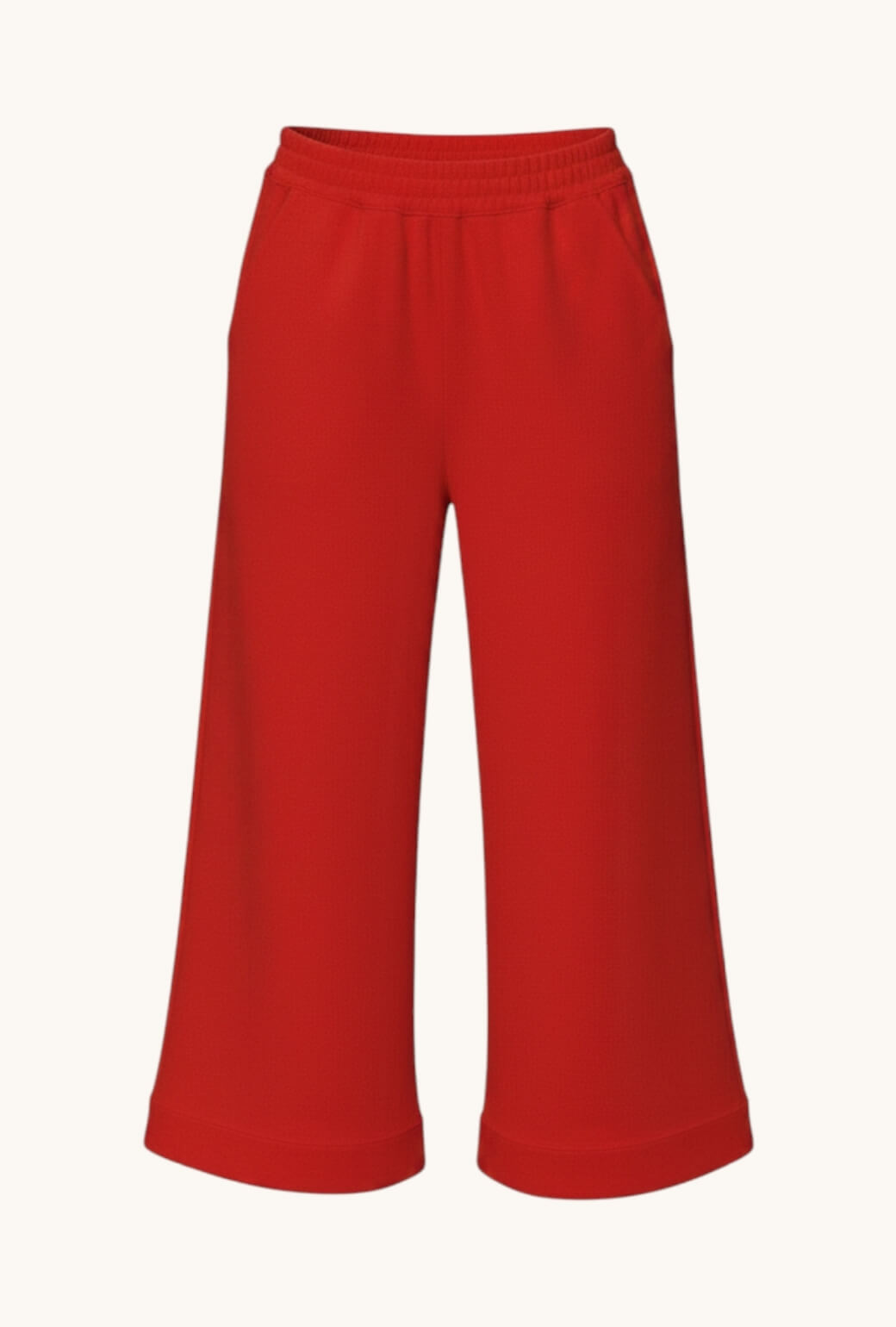 Wide Leg Knit Trouser - Tomato Knit