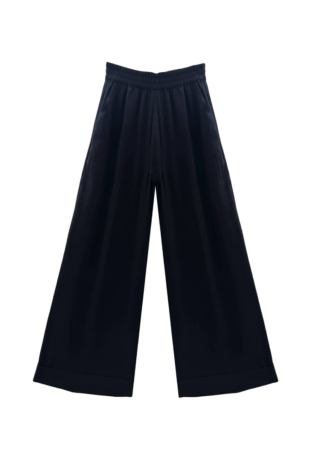 Wide Leg Trouser - Black Organza