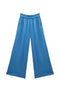 Wide Leg Trousers - Cornflower Dot