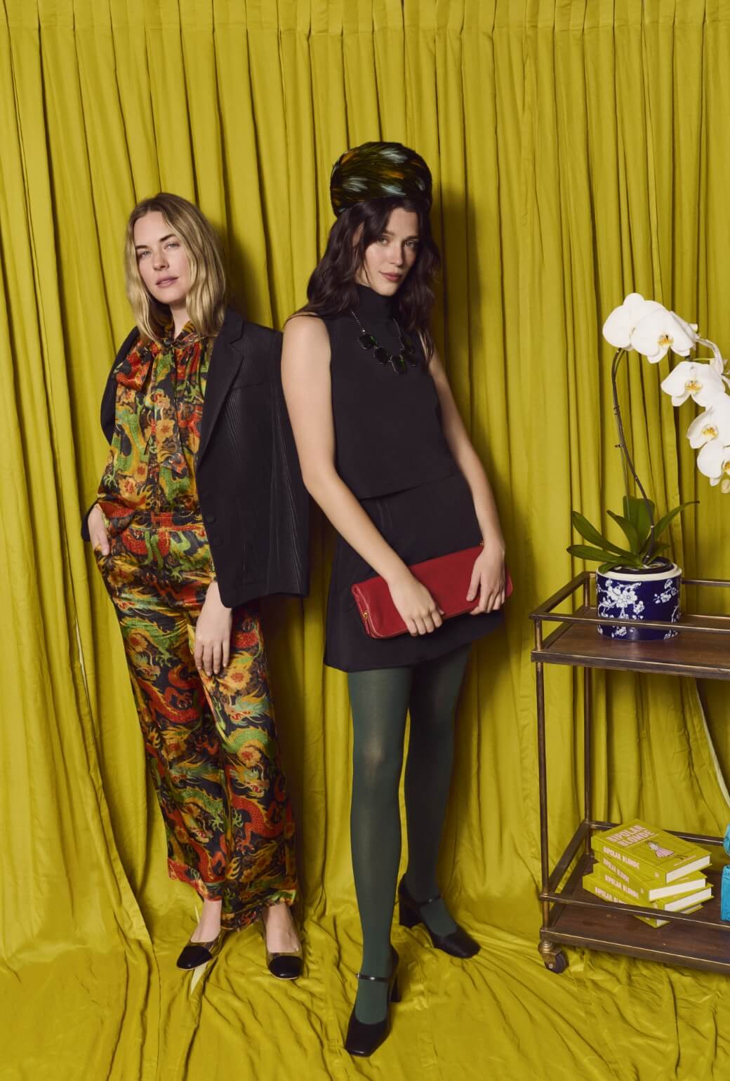 Wide Leg Trousers - Imperial Dragon
