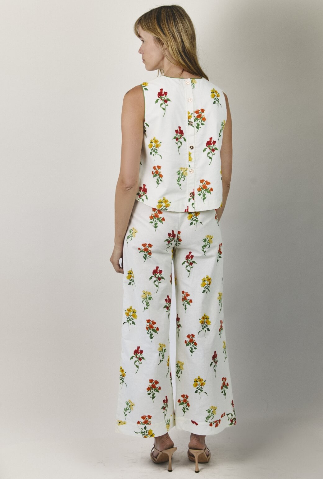 Wide Leg Trousers - Knockout Rose
