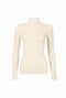 Long Sleeve Turtleneck Top - Ivory