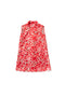 Sleeveless Mod Dress - Red Chinoiserie
