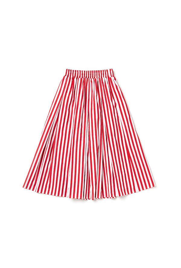 SAMPLE Polly Party Skirt - Red Stripe