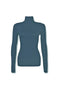 Long Sleeve Mock Turtleneck - Slate Blue