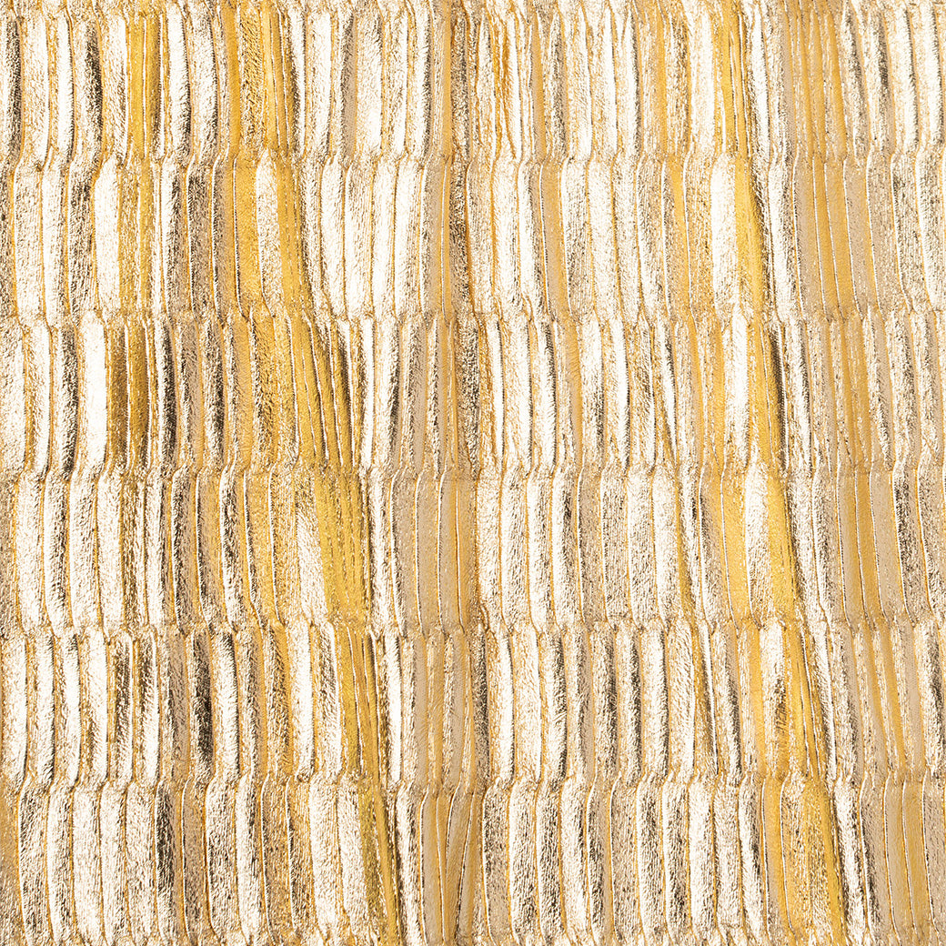 Metallic Pleated Skirt - Gold, close up