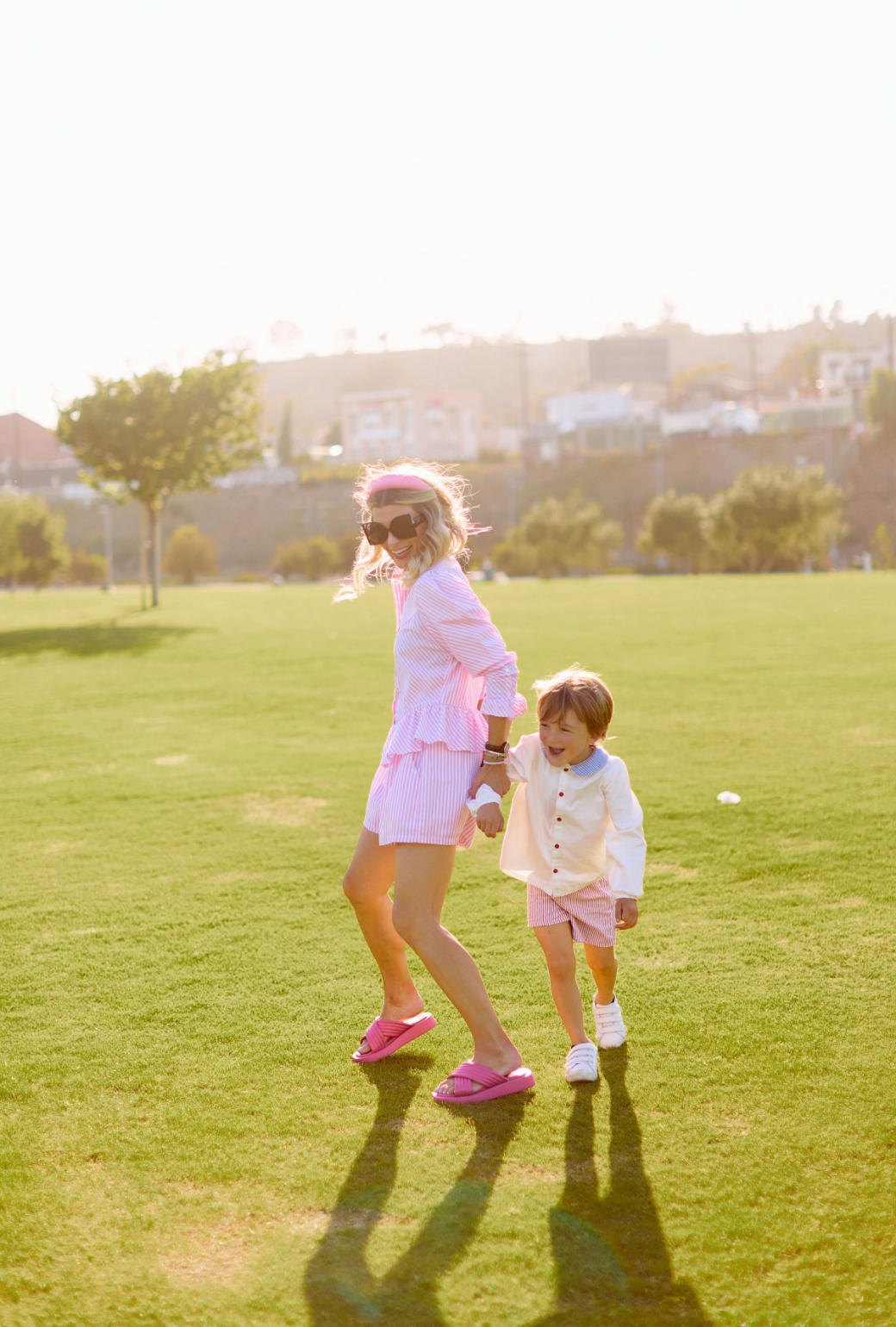 Everyday Shorts - Pink Stripe - Final Sale – BURU