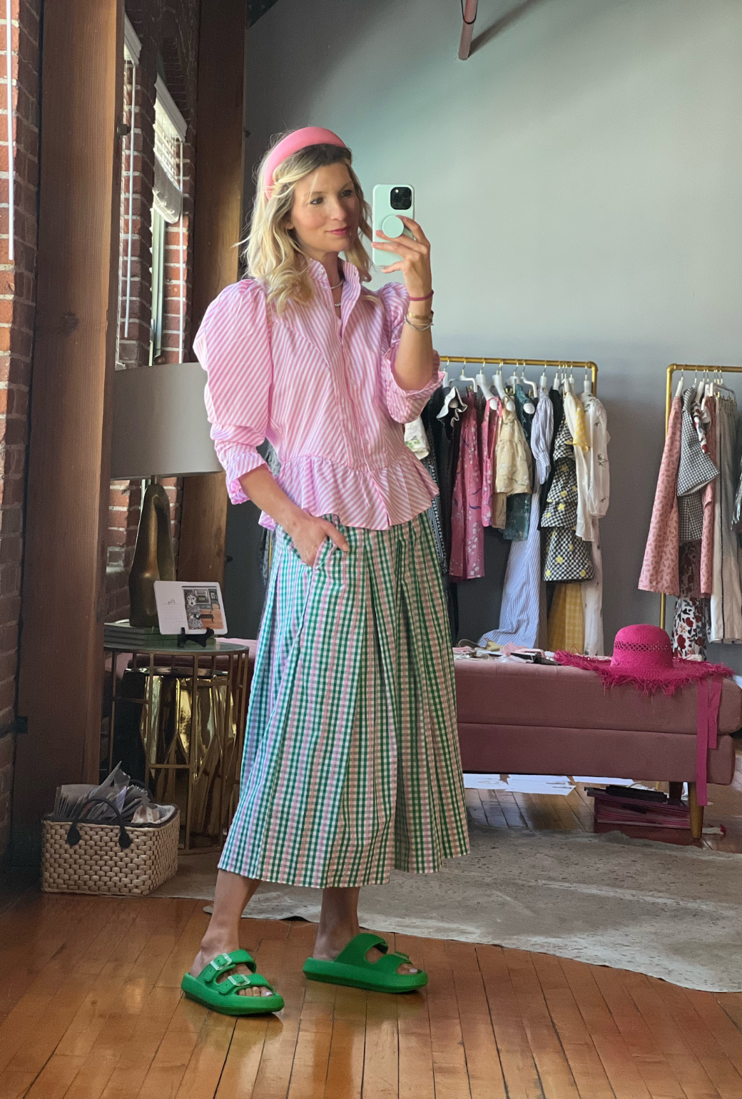 Everyday Shorts - Pink Stripe - Final Sale – BURU