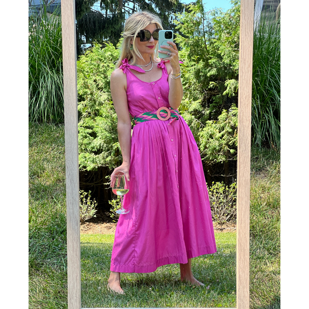 Le Scoop Dress - Hot Pink_image