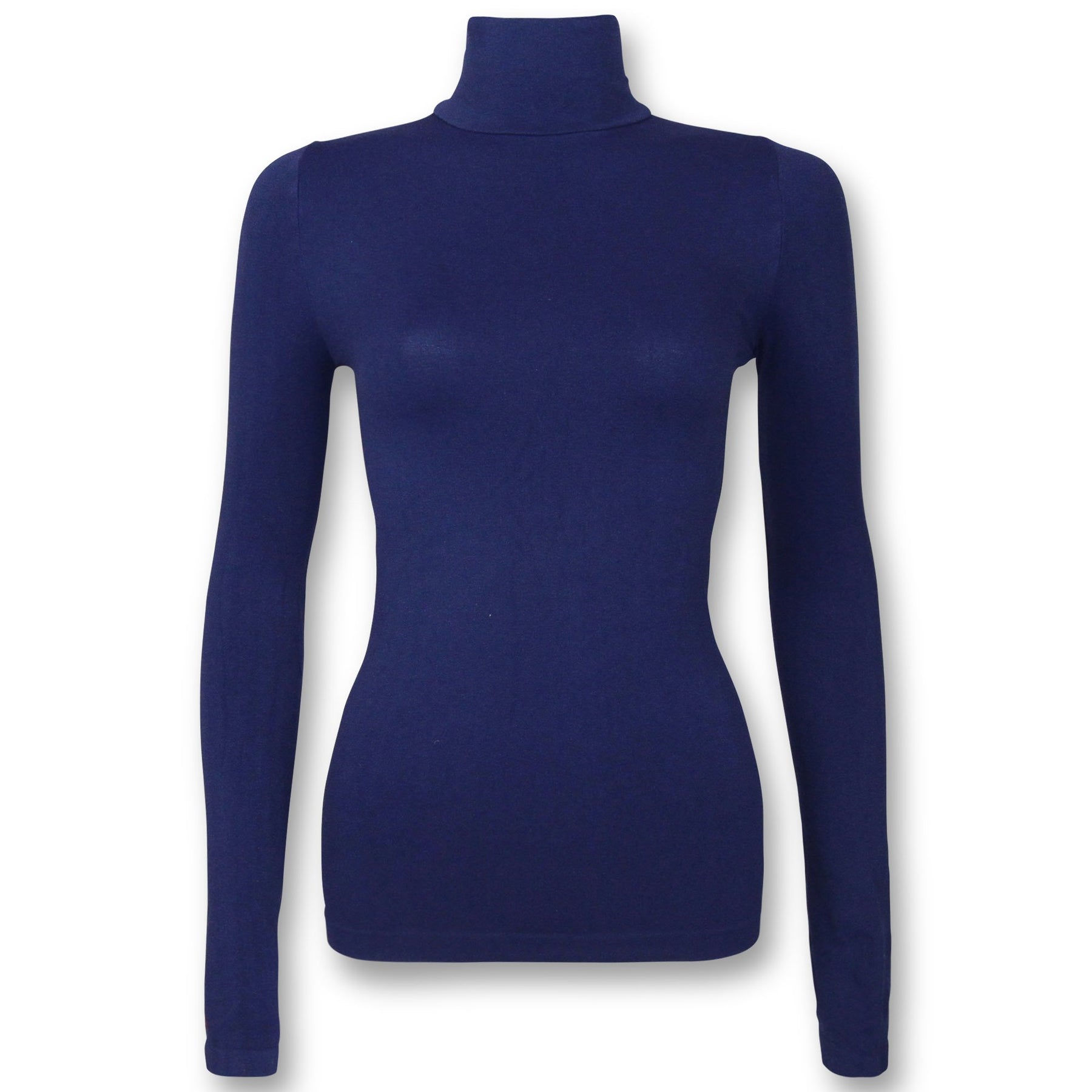 Long Sleeve Turtleneck - Navy Blue- M/L (One Size)