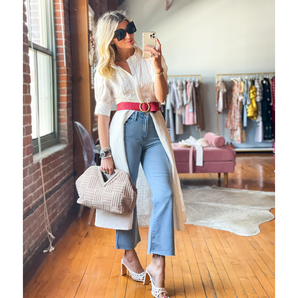 Classic Straight Leg Jeans - Light Wash, image