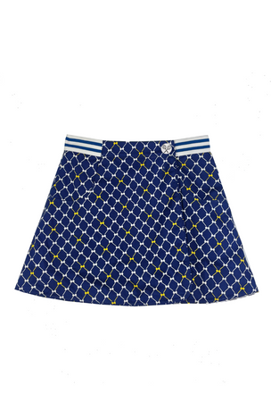 Reversible Tennis Skirt Bows & Yellow Lurex