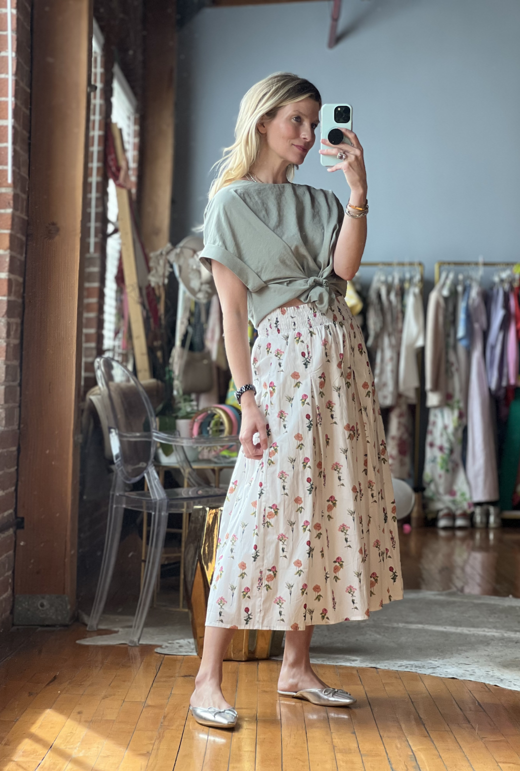 Midi skirt sales with pockets 2x