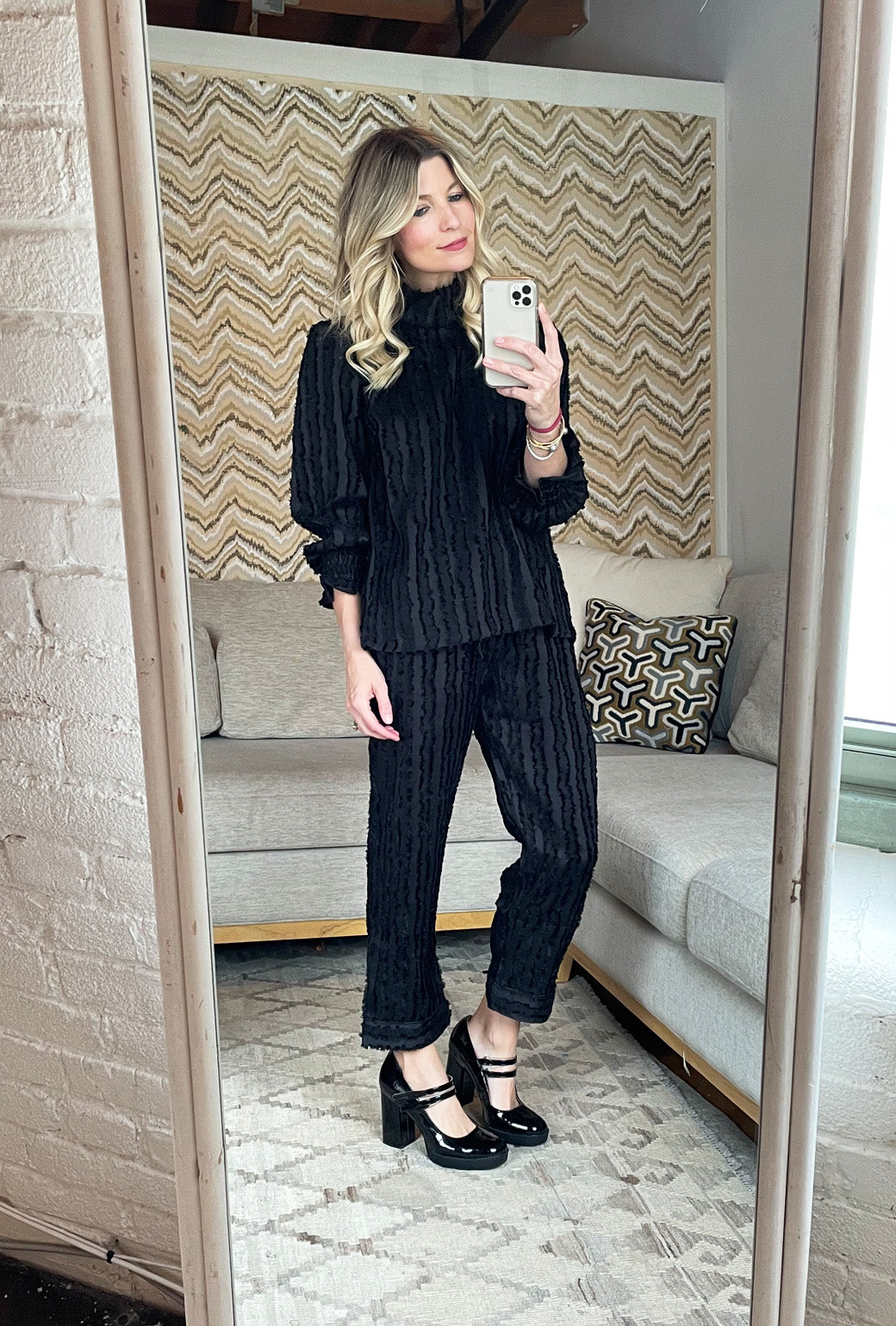 Everyday Pants - Black Fringe