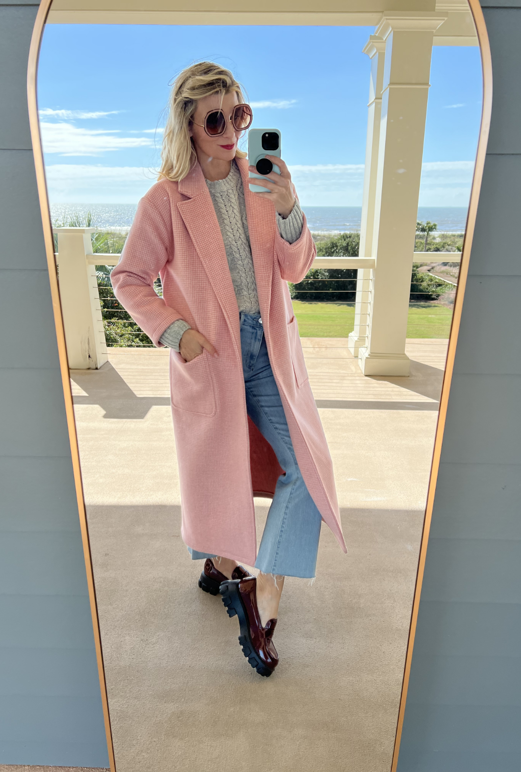 Blush on sale pink coatigan